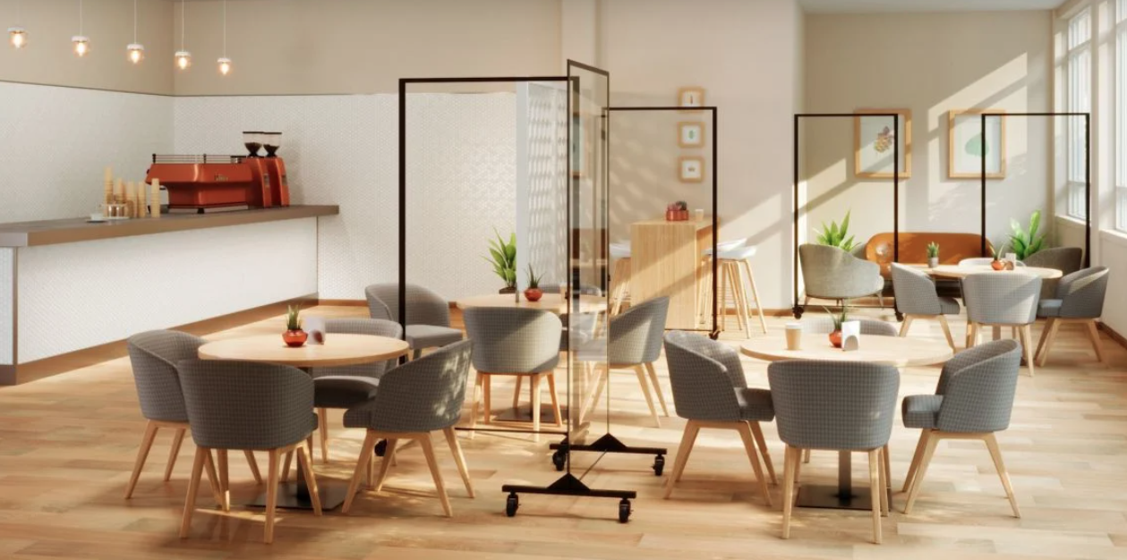 Lounge Furniture Arranged for social distancing