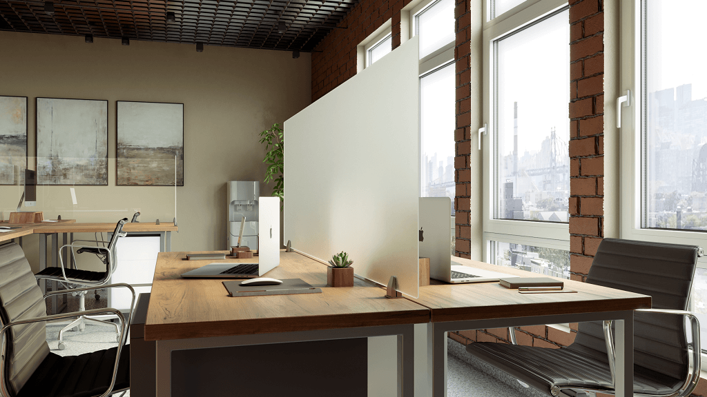 Frosted Acrylic Desk Panel Mount