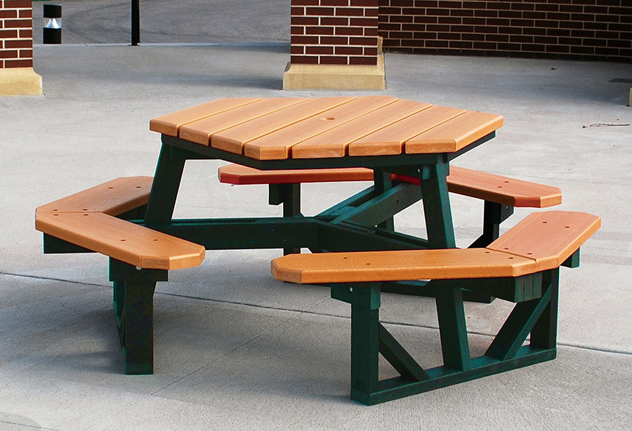 Outdoor Hexagon Picnic Table Outdoor Hexagon Picnic Table