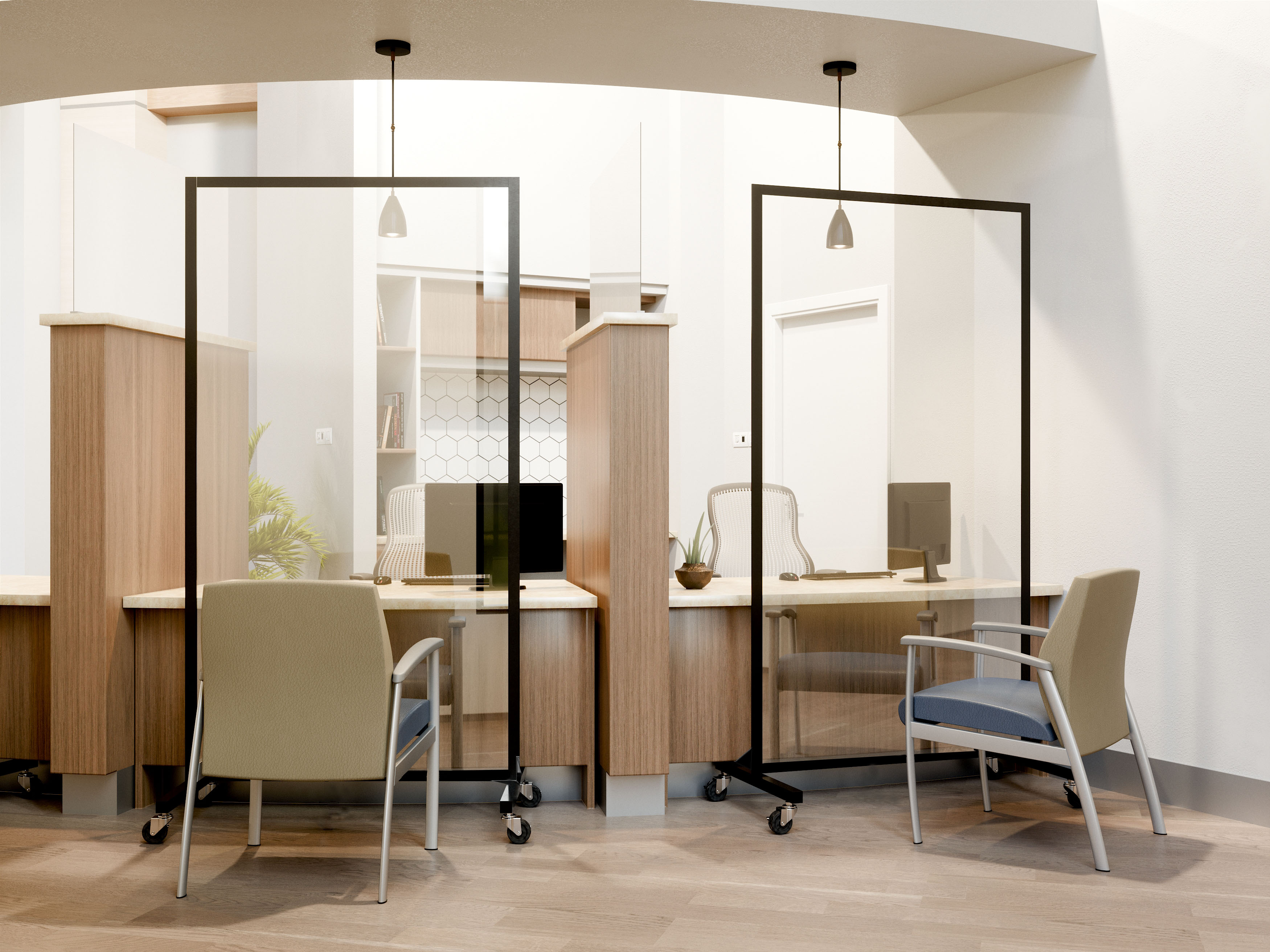 Screenflex Clear Room Divider - Healthcare Screenflex Clear Room Divider - Healthcare