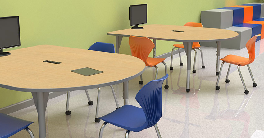 Media Center Group Learning Tables and Chairs by Marco Media Center Group Learning Tables and Chairs by Marco